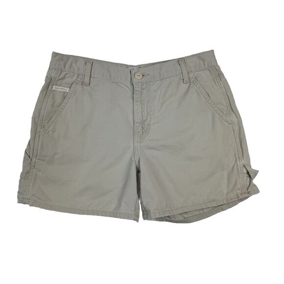 Vintage Calvin Klein Khaki Shorts Size 7 Cotton Classic - Picture 2 of 9